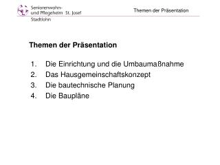 themen der pr sentation