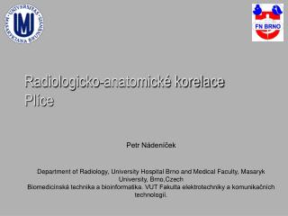 Radiologicko-anatomické korelace Plíce