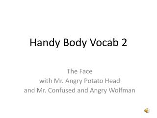 Handy Body Vocab 2