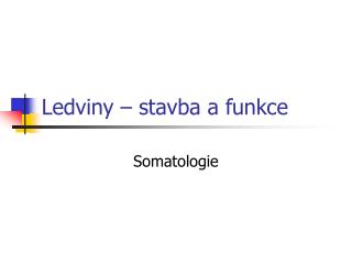 ledviny stavba a funkce