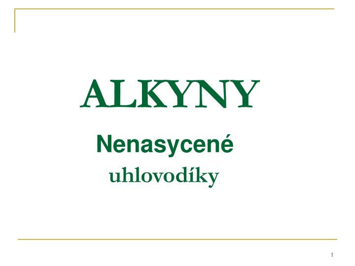 alkyny