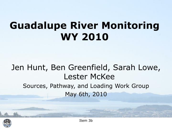 guadalupe river monitoring wy 2010