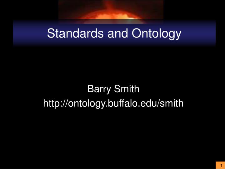 standards and ontology
