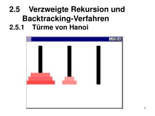 2 5 verzweigte rekursion und backtracking verfahren 2 5 1 t rme von hanoi