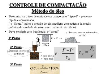 controle de compacta o m todo do leo