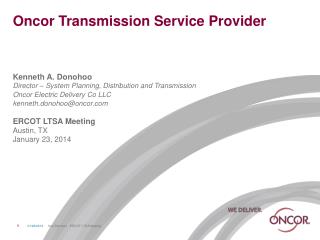 Oncor Transmission Service Provider