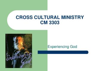 CROSS CULTURAL MINISTRY CM 3303