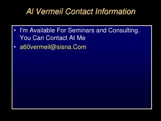 Al Vermeil Contact Information