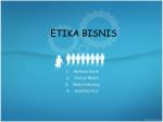 ETIKA BISNIS - slide 1