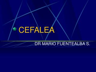 cefalea