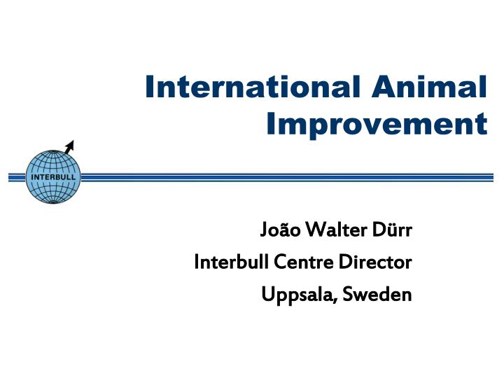international animal improvement