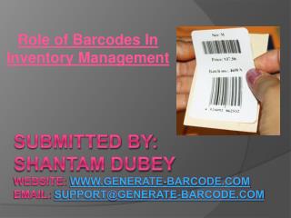 Role of Barcodes In Inventory Management