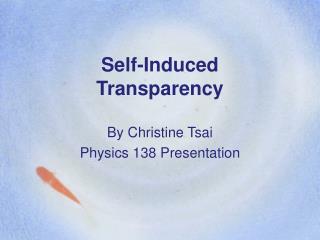 Self-Induced Transparency