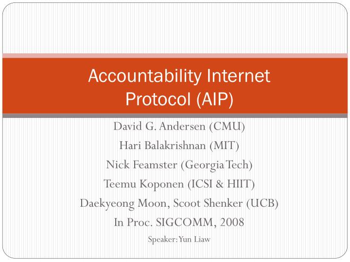 accountability internet protocol aip