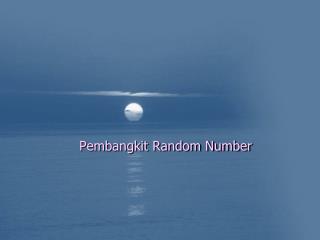 pembangkit random number