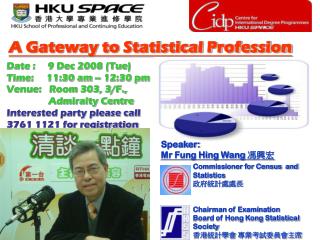 A Gateway to Statistical Profession