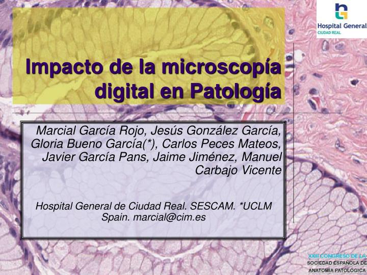 impacto de la microscop a digital en patolog a