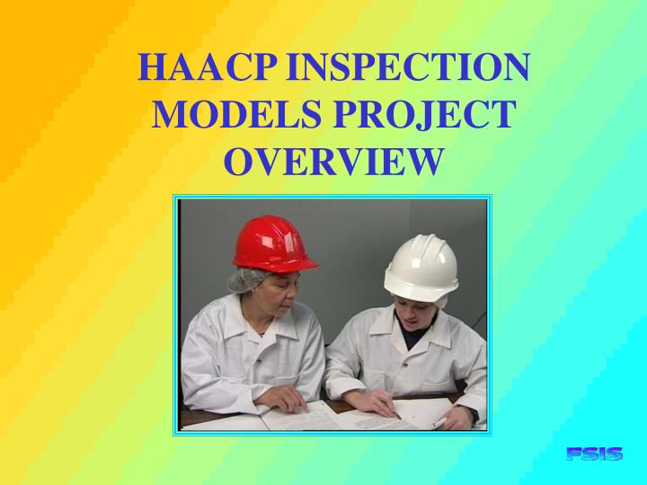 haacp inspection models project overview