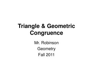 triangle geometric congruence