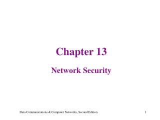 Chapter 13 Network Security