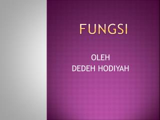 fungsi