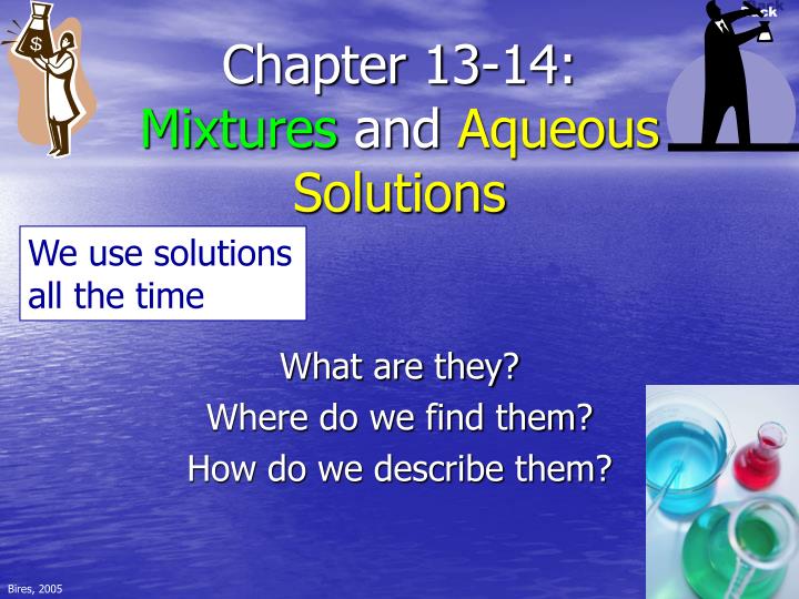 chapter 13 14 mixtures and aqueous solutions