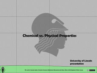 Chemical vs. Physical Properties