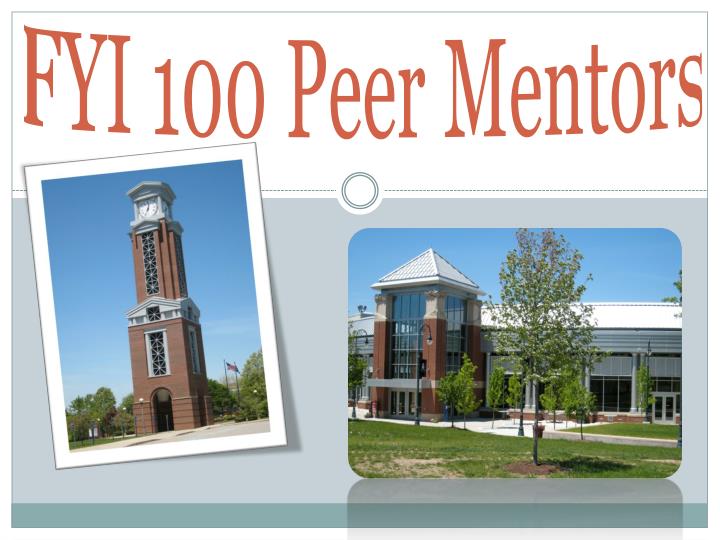 fyi 100 peer mentors