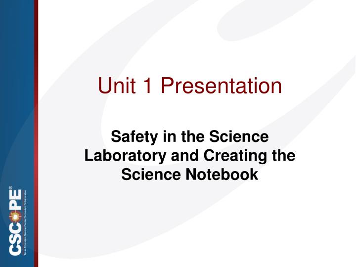 unit 1 presentation