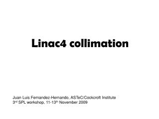 Linac4 collimation
