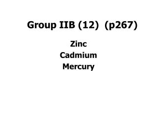 Group IIB (12) (p267)