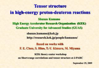 Tensor structure in high-energy proton-deuteron reactions