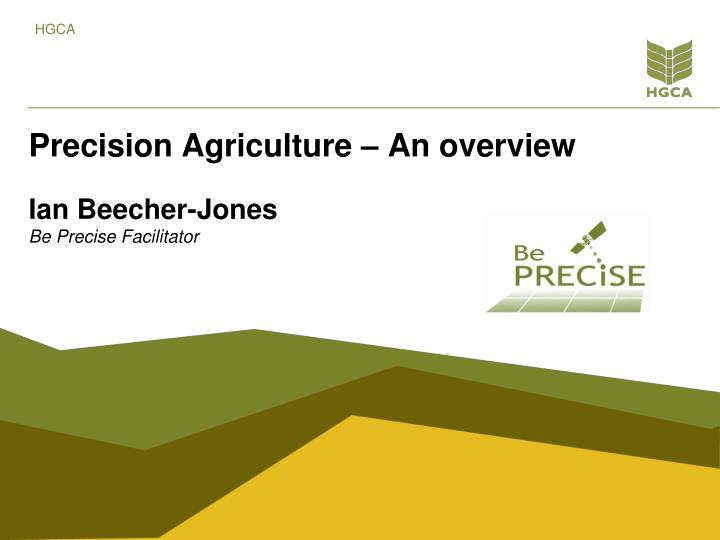 precision agriculture an overview