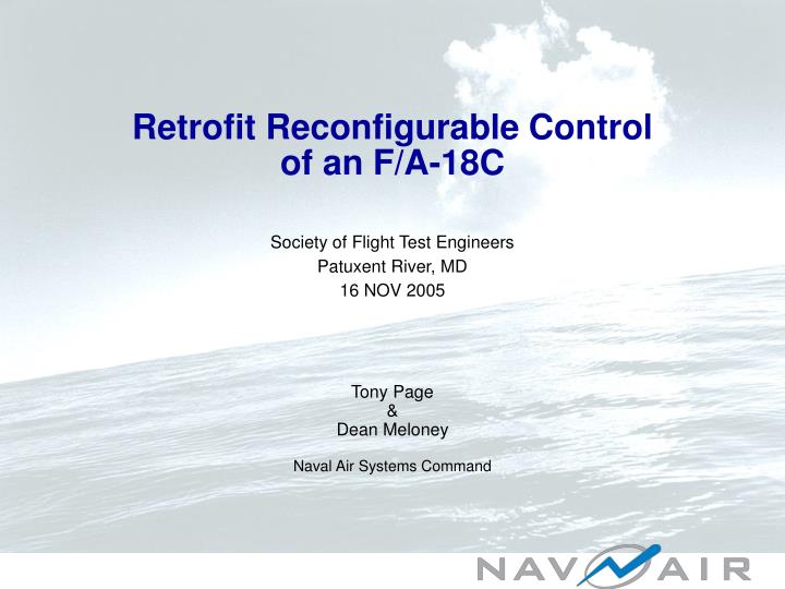 retrofit reconfigurable control of an f a 18c