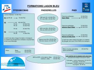 formations lagon bleu