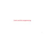 Event and GUI programming - slide 1
