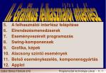 II. Grafikus felhasználói interfész - slide 1