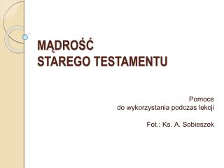 m dro starego testamentu