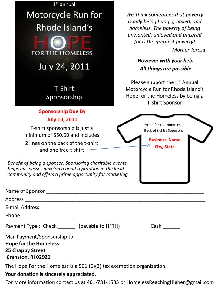 july 24 2011 t shirt sponsorship