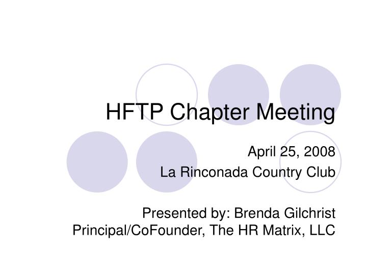 hftp chapter meeting