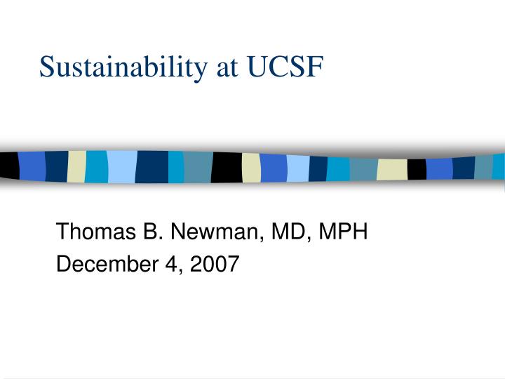 sustainability at ucsf