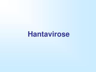 Hantavirose