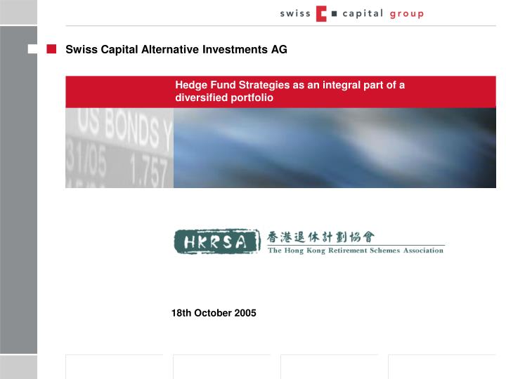 hedge fund strategies as an integral part of a diversified portfolio