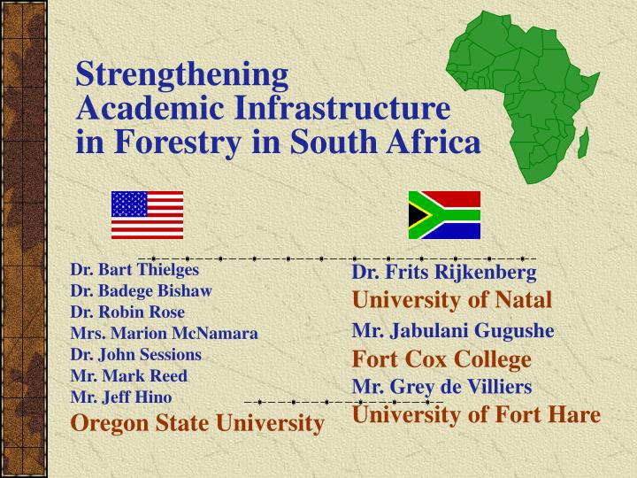 strengthening academic infrastructure in forestry in south africa