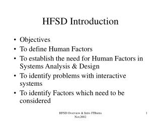 HFSD Introduction