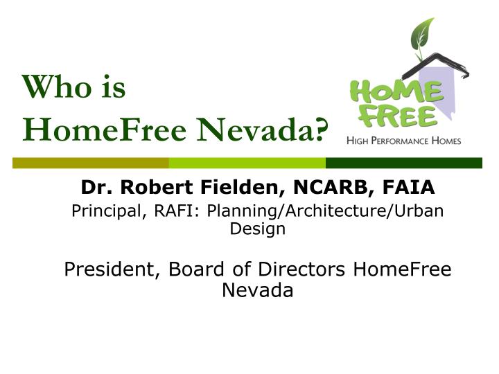 who is homefree nevada