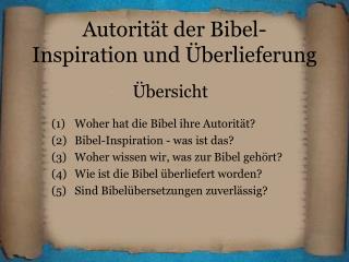 bersicht