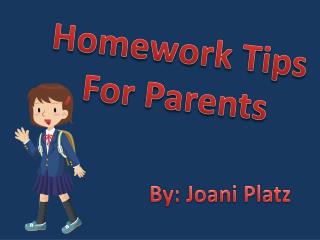 Homework Tips For Parents