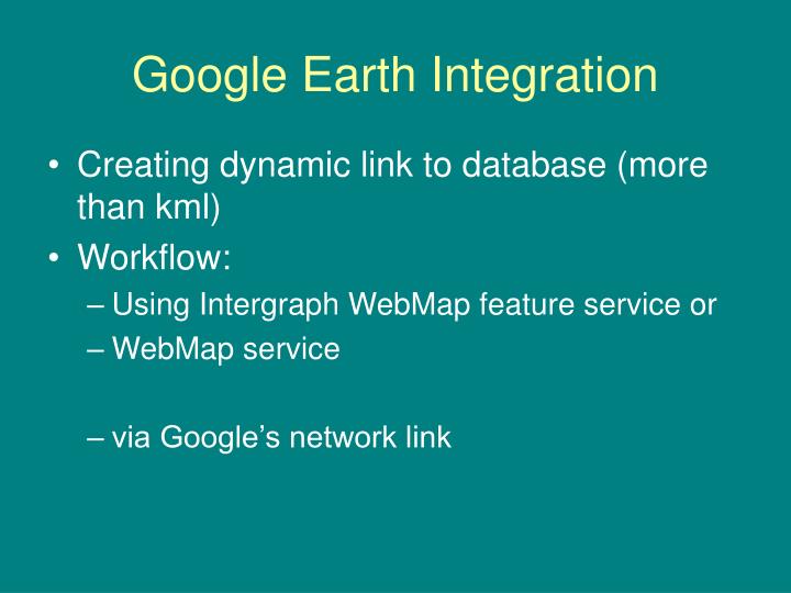 google earth integration
