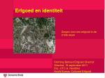 Erfgoed en identiteit - slide 1
